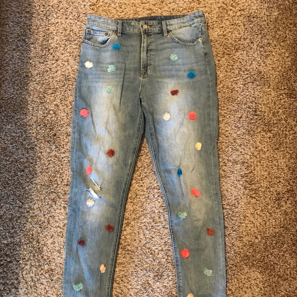 Lucky brand pom-pom jeans